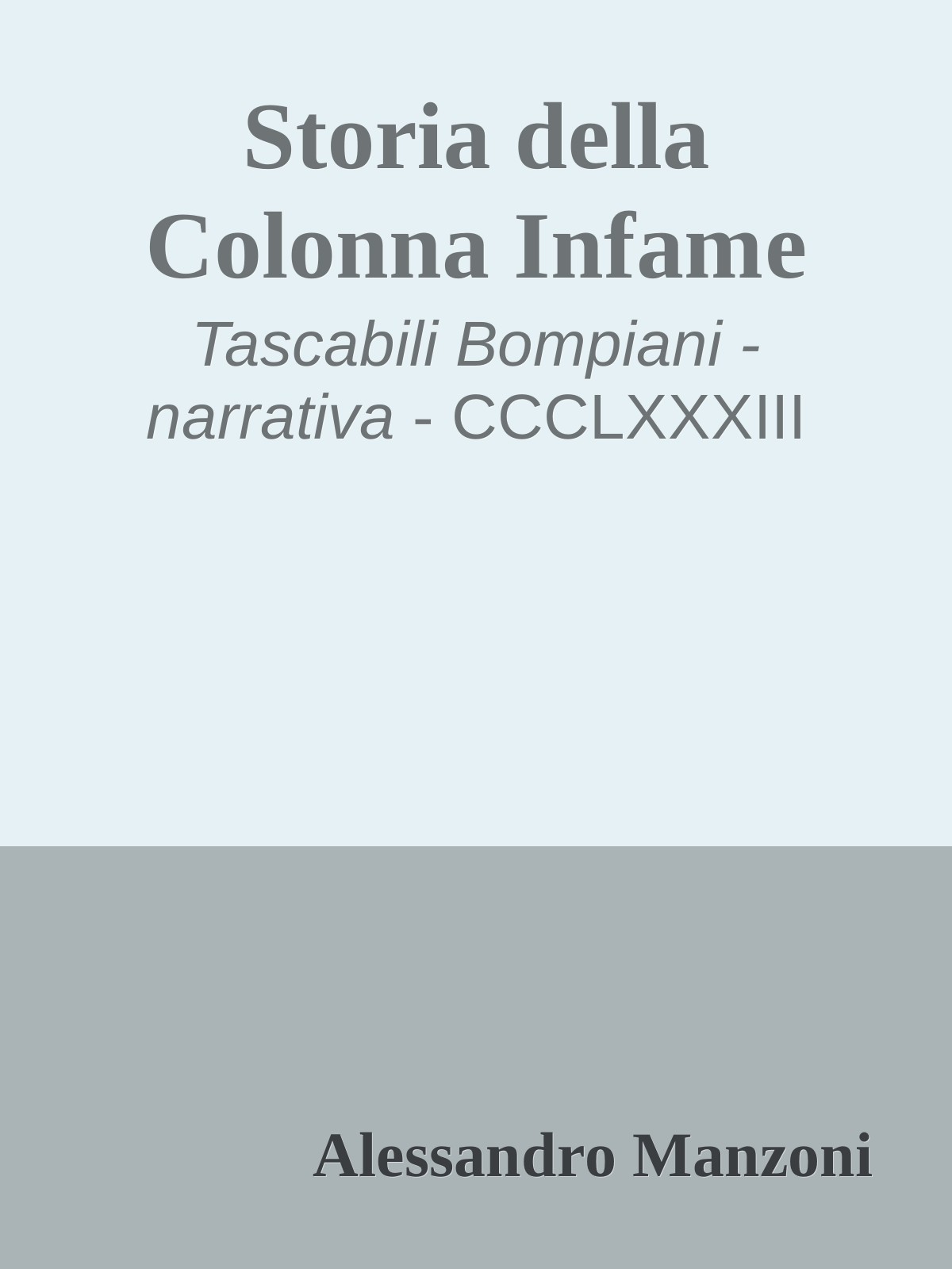Storia della Colonna Infame