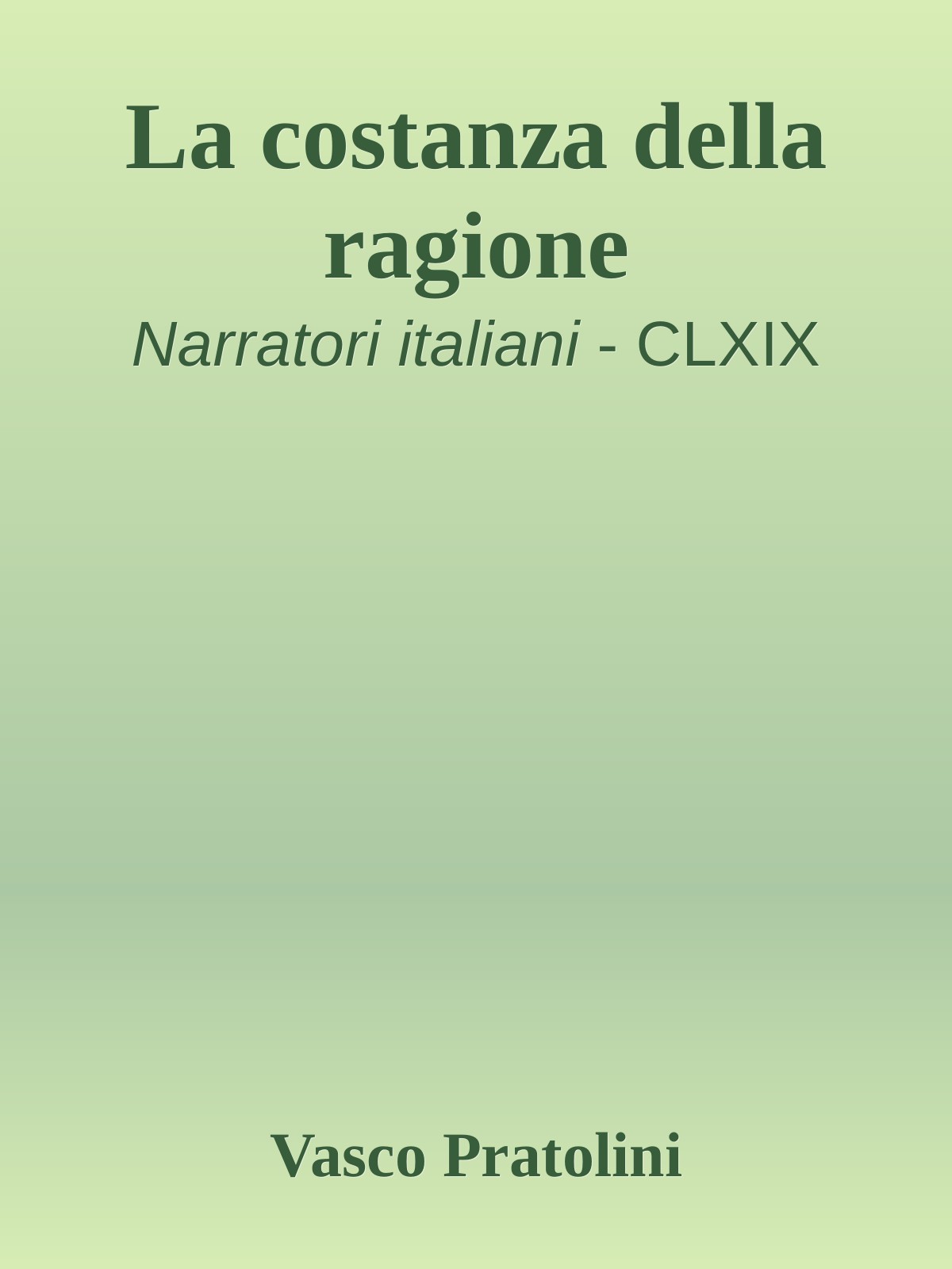 La costanza della ragione
