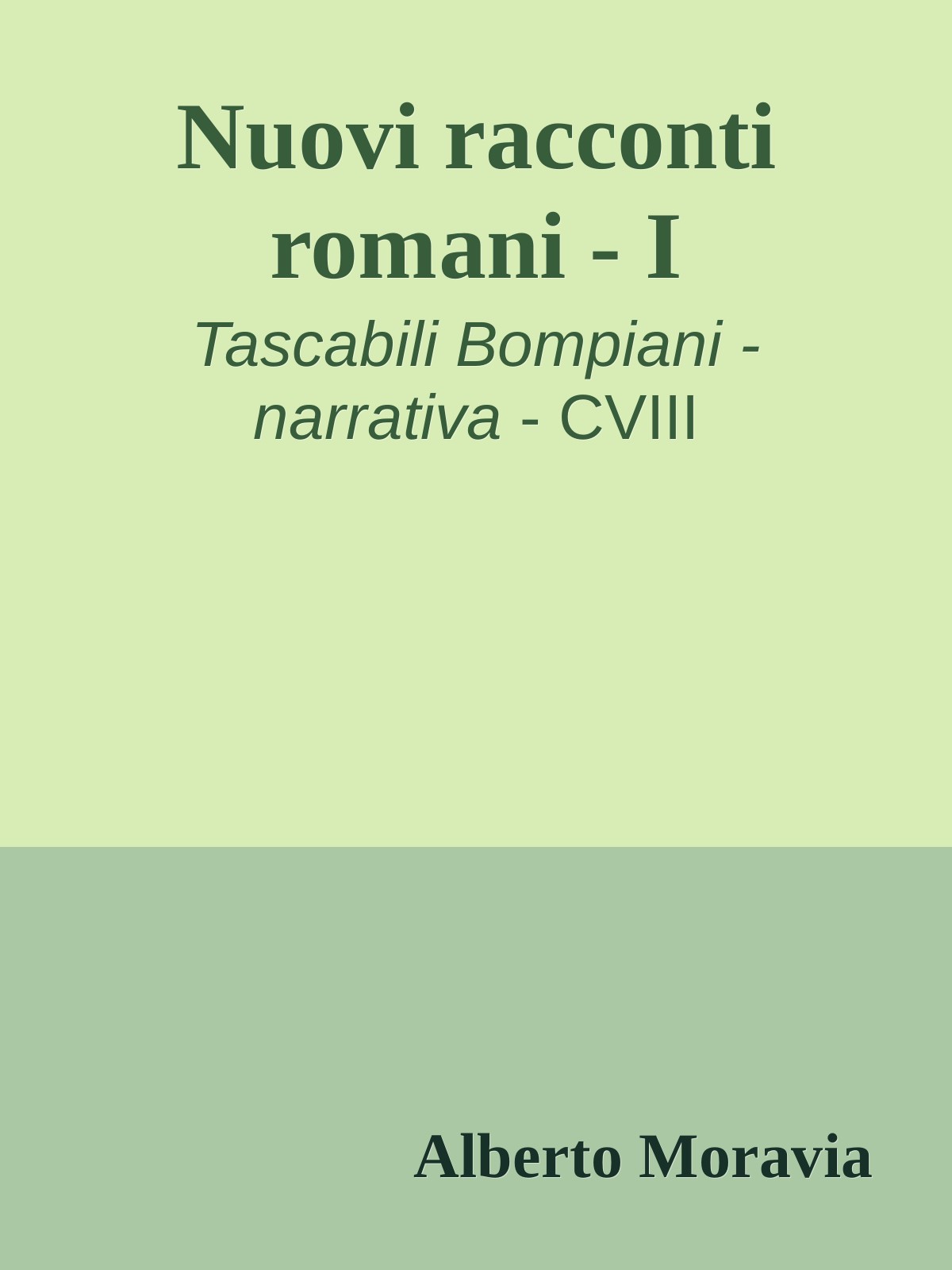 Nuovi racconti romani - I