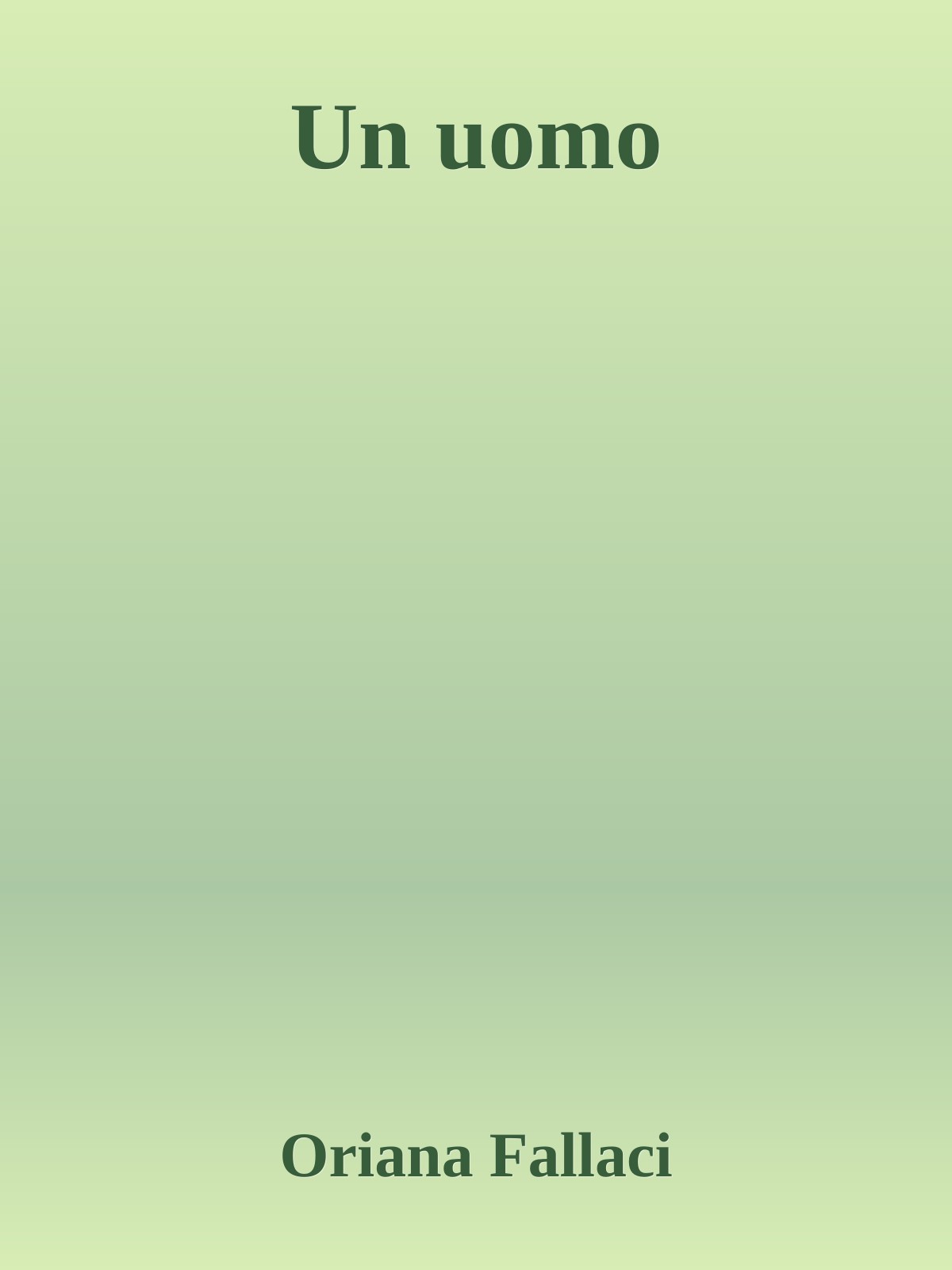Un uomo