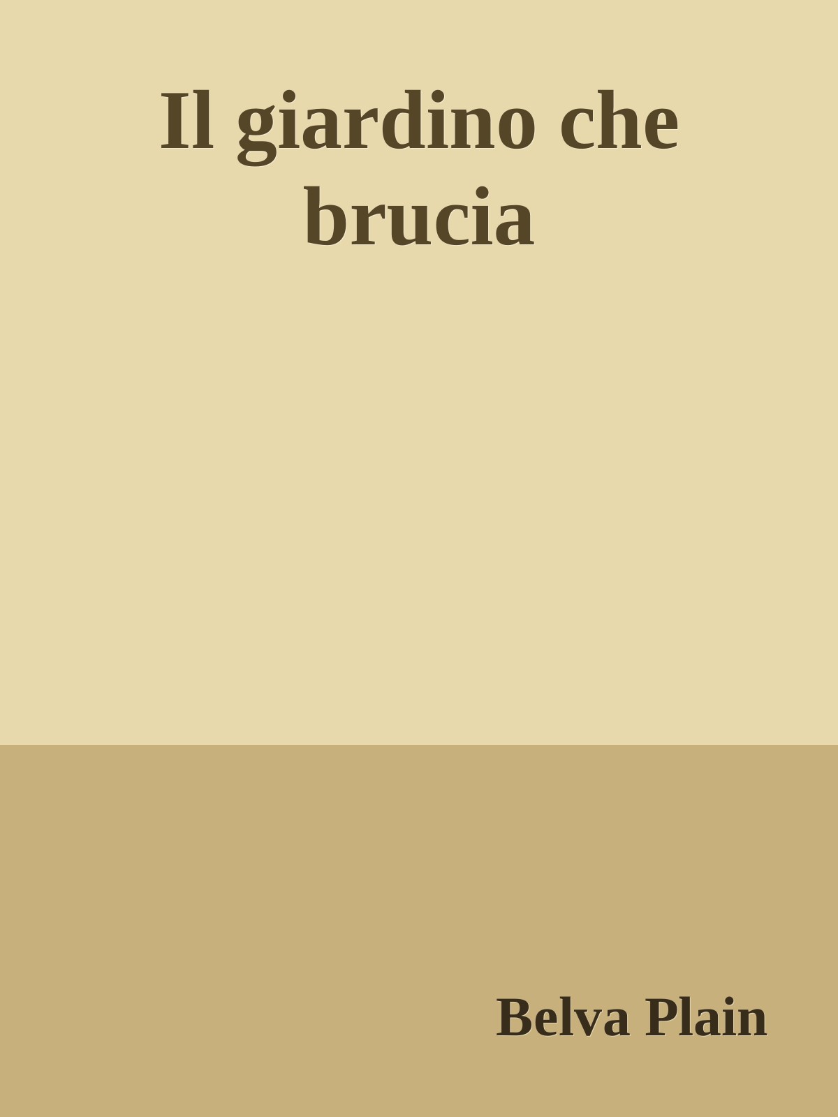 Il giardino che brucia