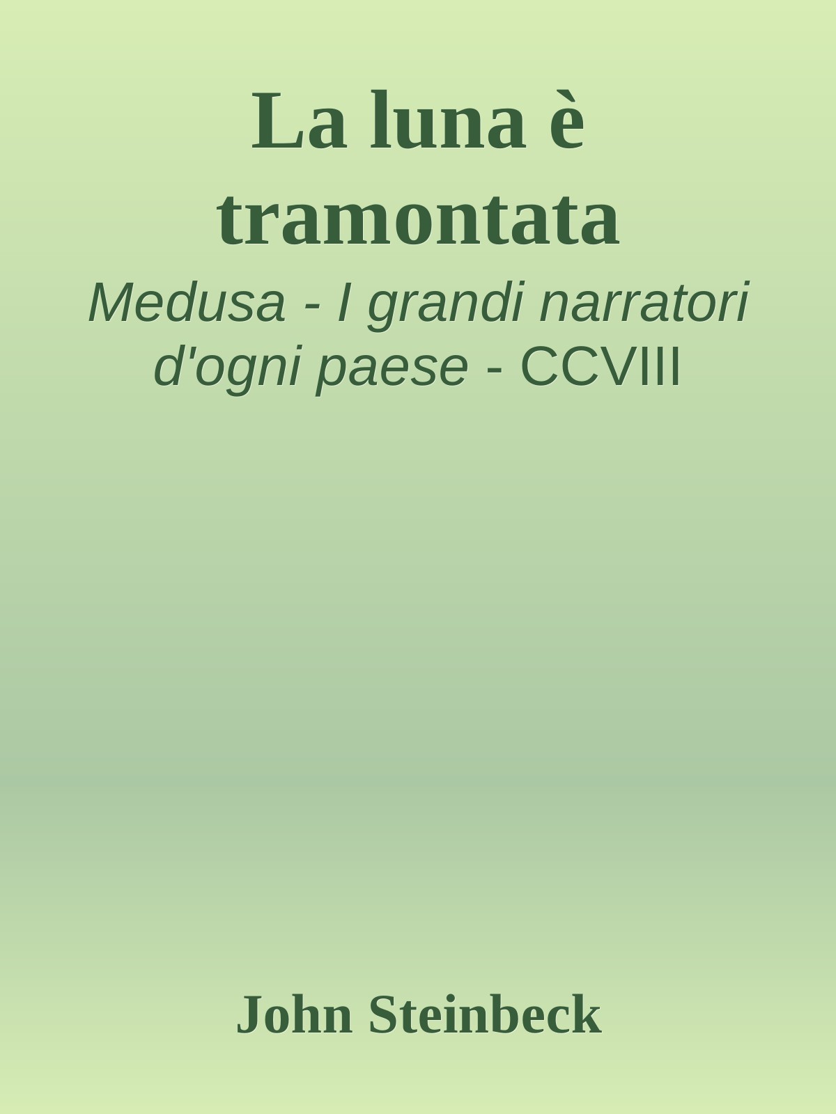 La luna è tramontata