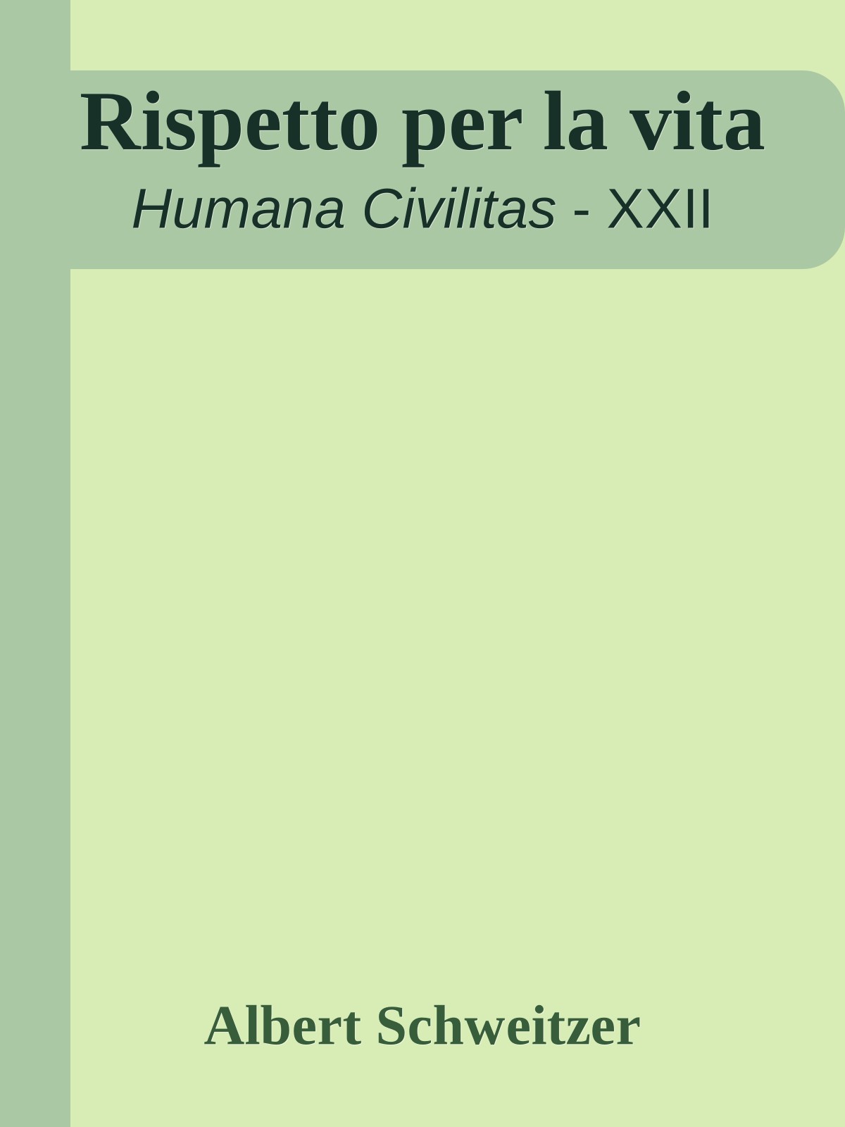 Rispetto per la vita