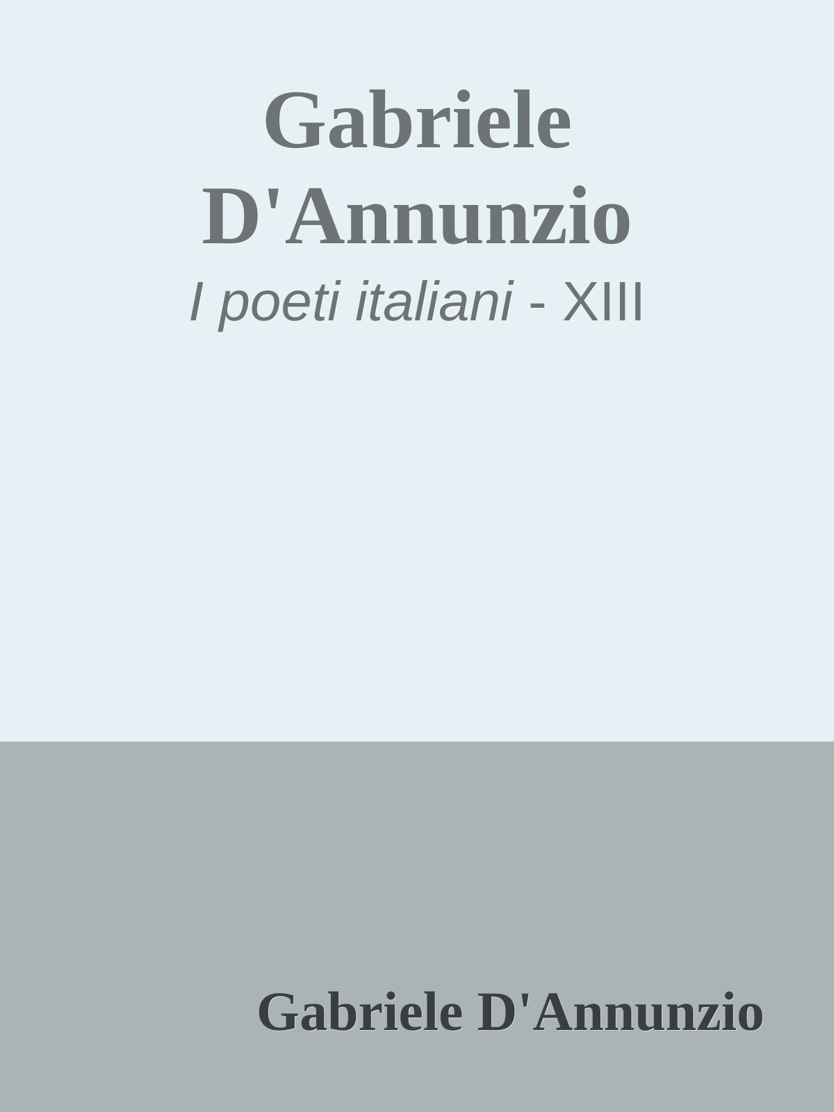 Gabriele D'Annunzio