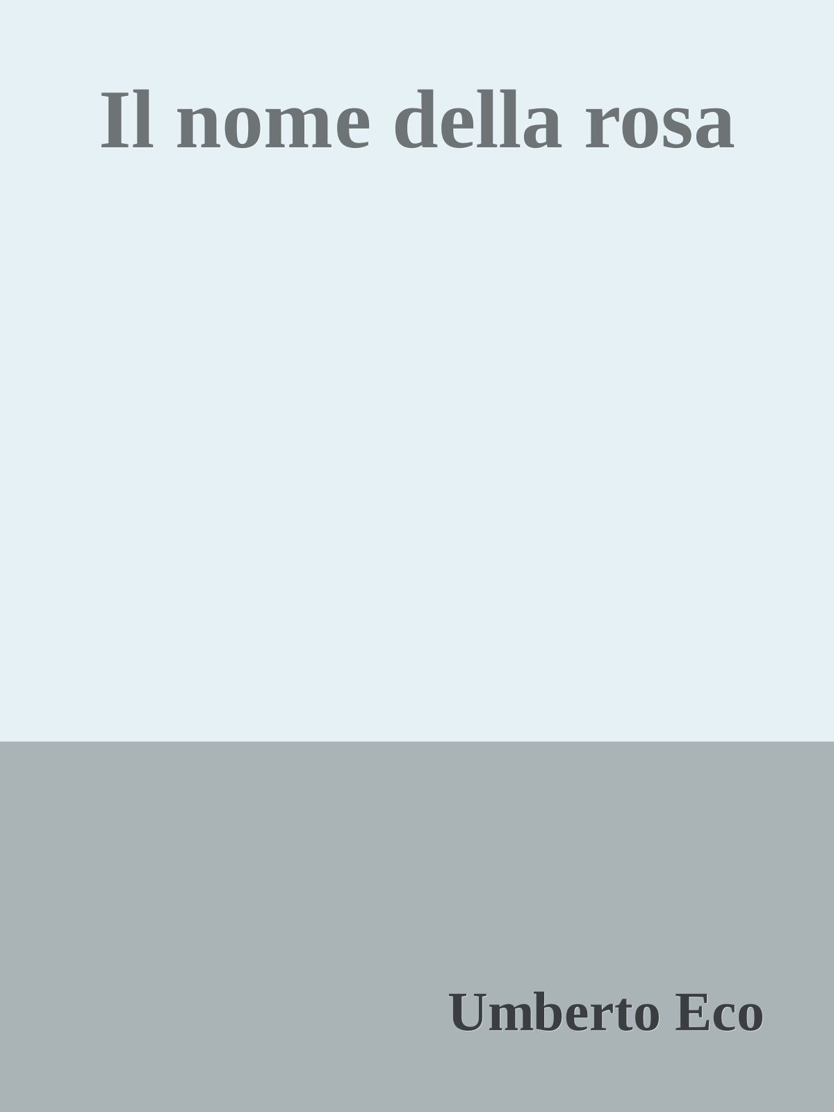 Il nome della rosa