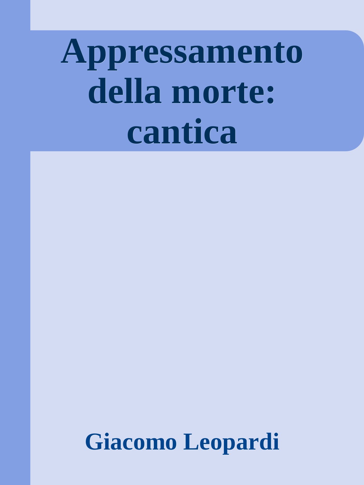 Appressamento della morte: cantica