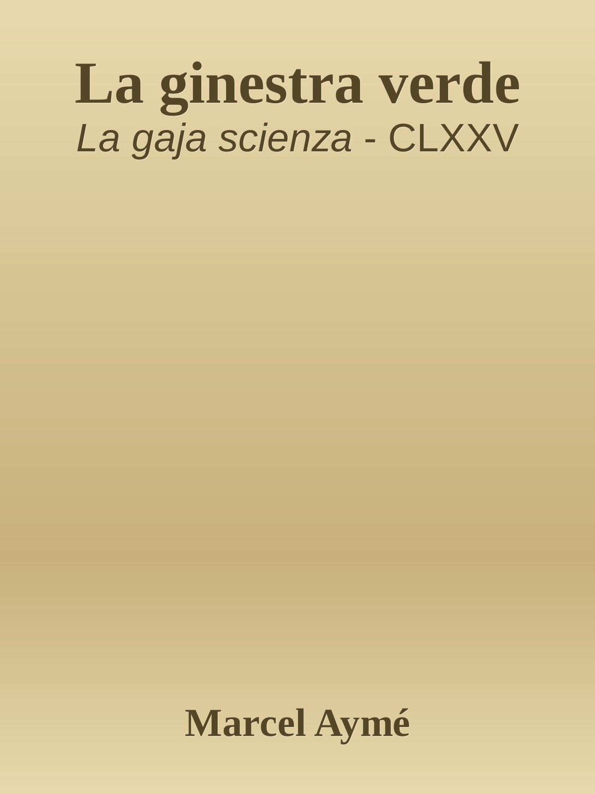 La ginestra verde