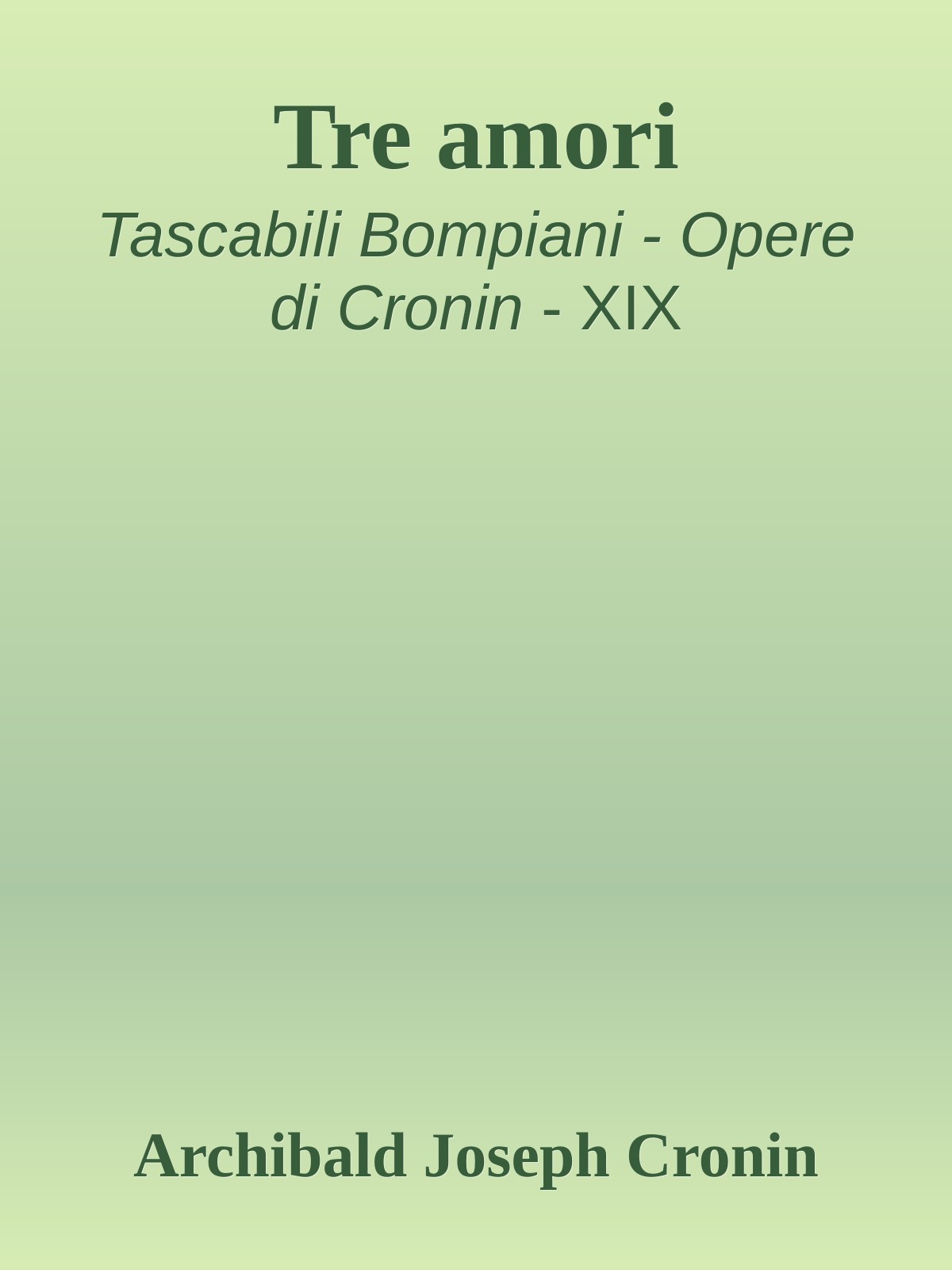 Tre amori