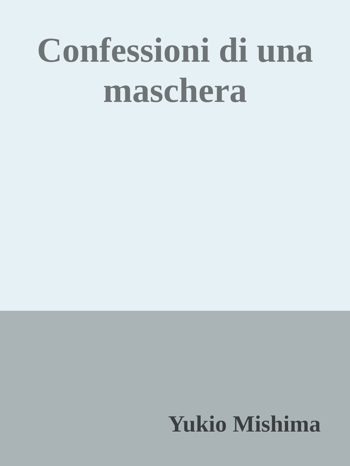 Confessioni di una maschera